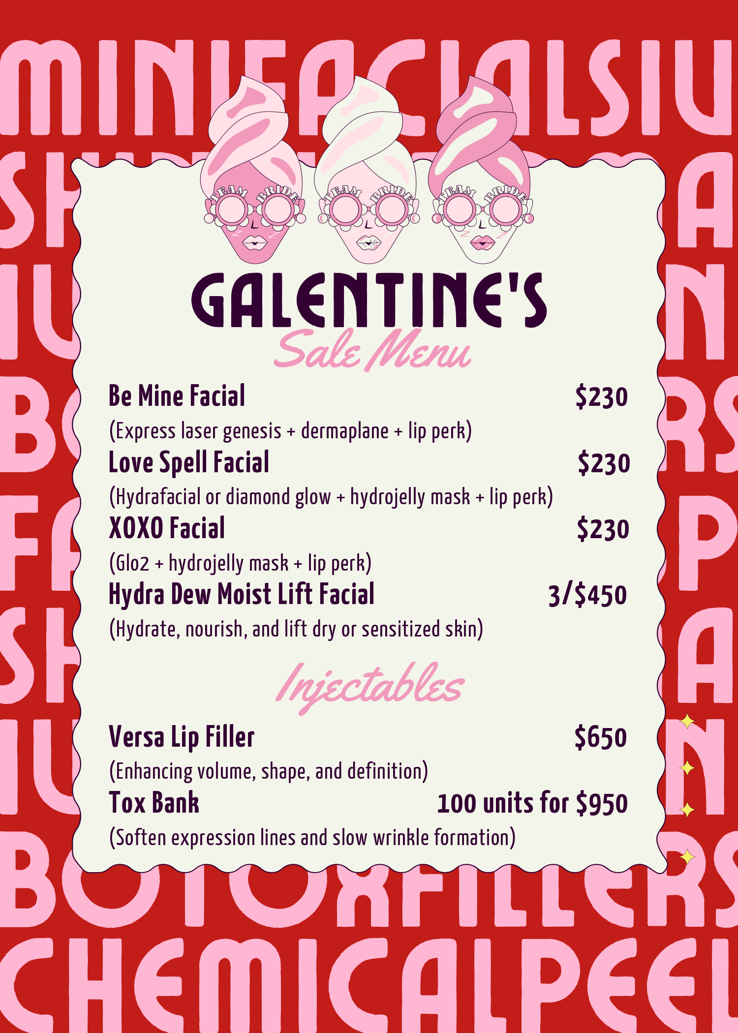 Red and Pink Illustrated Galentine's Day Invitation (4) 2